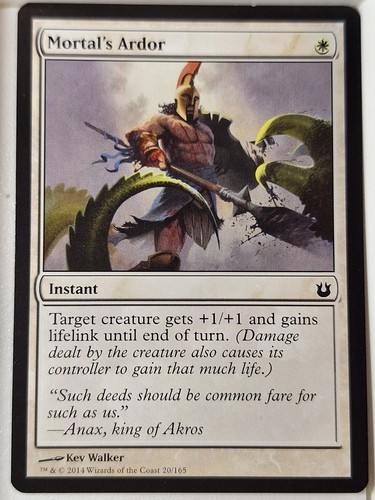 Mortal ardor born - mortal's,
